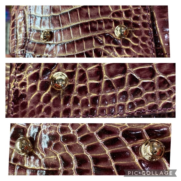 NWT Brahmin Finley Carryall Port Ombré Melbourne Genuine Leather